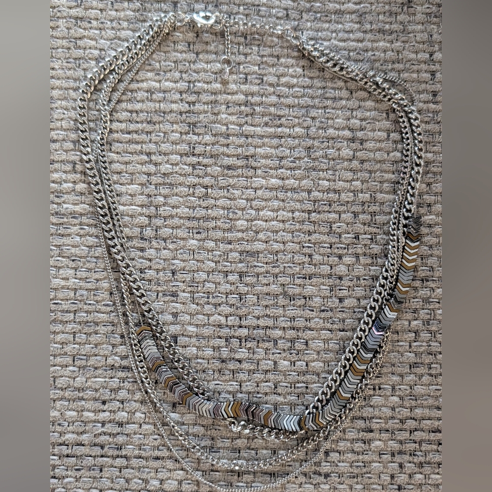 Silver and Gold Women's Necklace